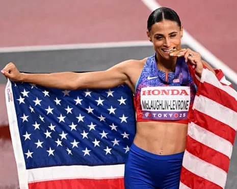Sydney McLaughlin-Levrone posts quickest women’s 400m in 40 years to claim championship title